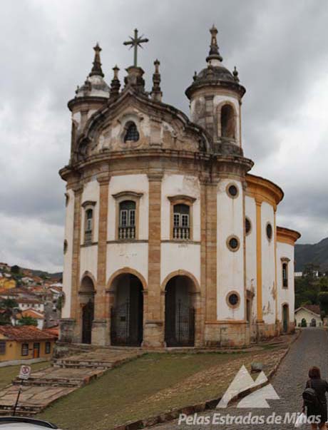 Igreja de Nossa Senhora do Rosário dos Homens Pretos em Ouro Preto - MG