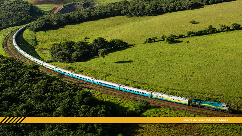 Trem de Passageiros da Estrada de Ferro Vitória a Minas | Foto: Trem de Passageiros da EFVM